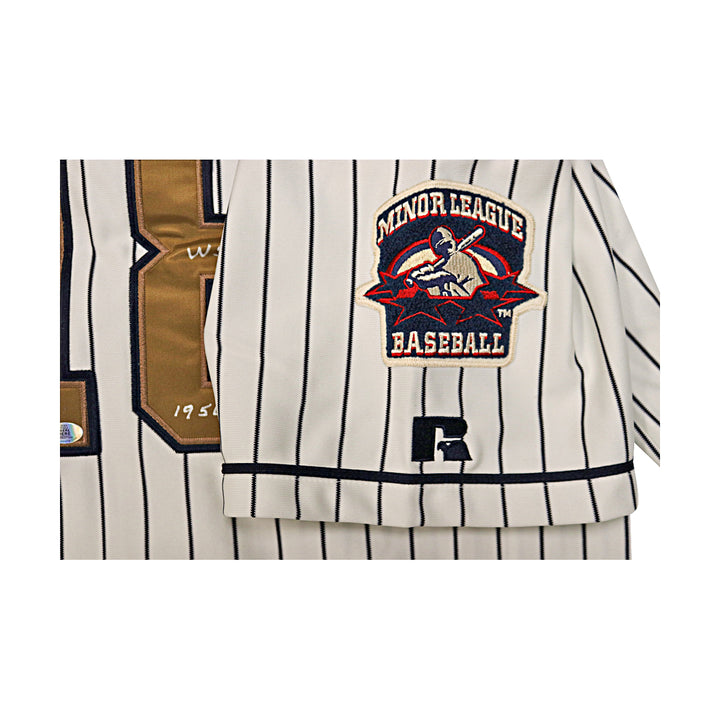 Don Larsen 1955 Denver Bears Autographed Inscribed Russell Authentic Jersey WYWH Holo