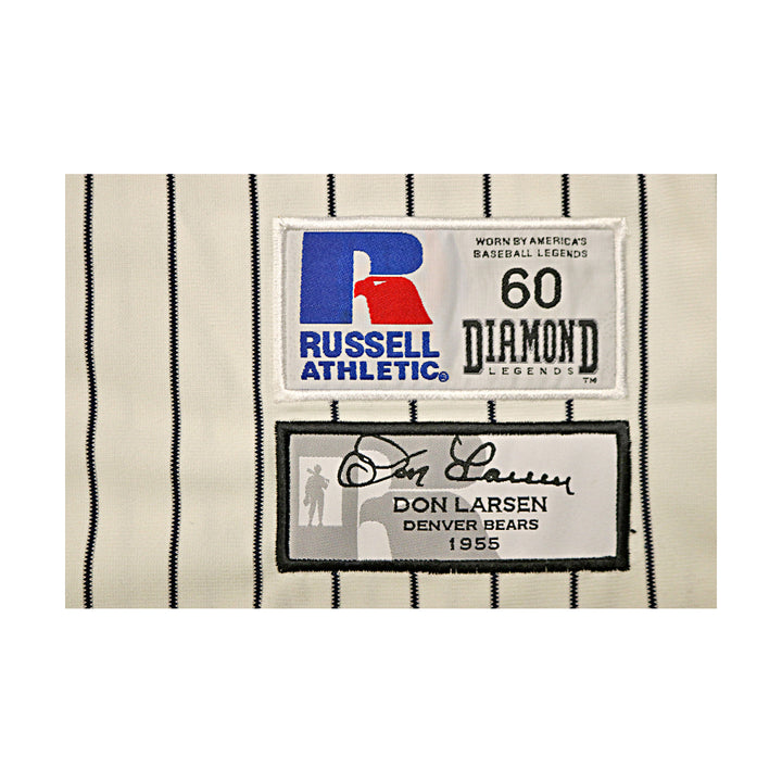Don Larsen 1955 Denver Bears Autographed Inscribed Russell Authentic Jersey WYWH Holo