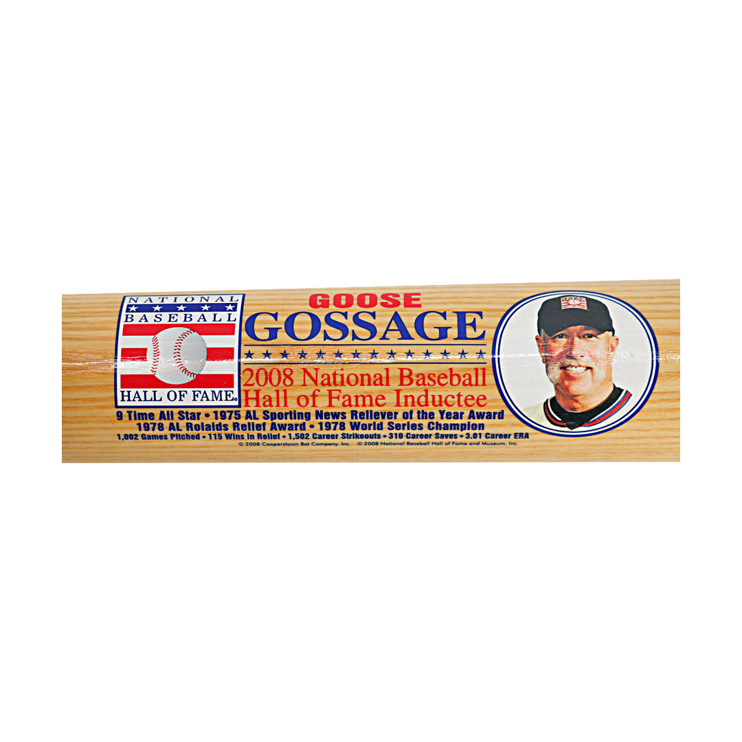 Goose Gossage New York Yankees Autographed Inscribed Cooperstown Bat WYWH Holo