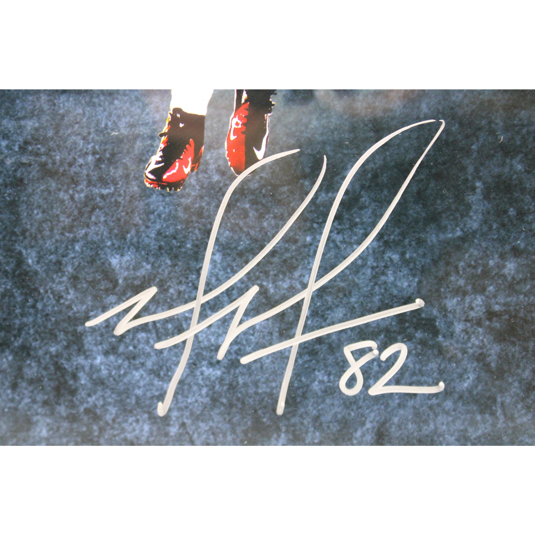 Manning Tyree Manningham Beckham New York Giants Autographed Framed16x32  Photo