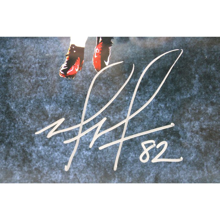 Manning Tyree Manningham Beckham New York Giants Autographed Framed16x32  Photo