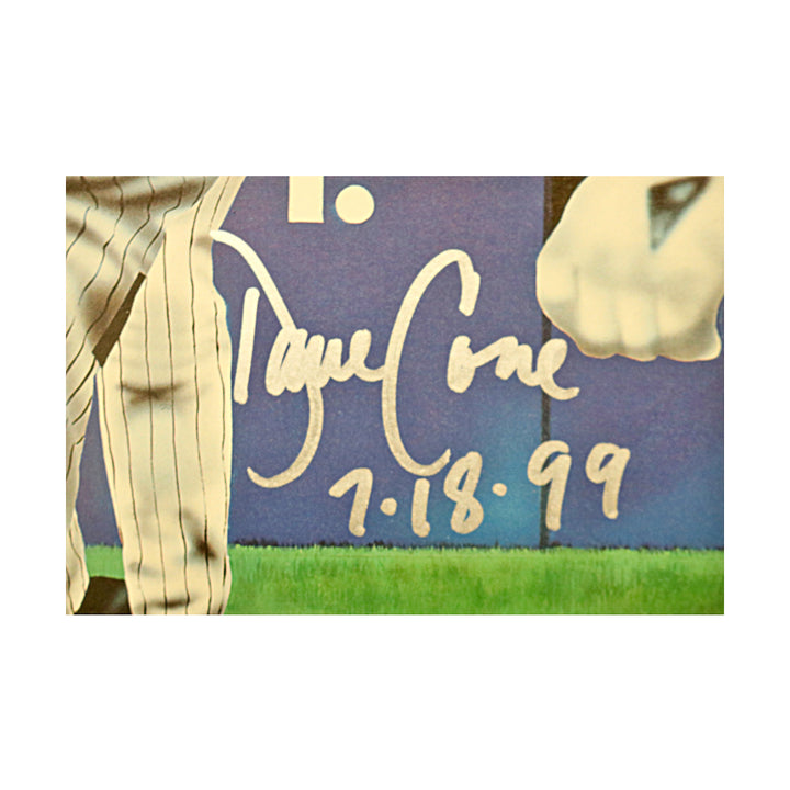 David Cone Joe Girardi Yankees Autographed Inscribed Litho All American Holo-1