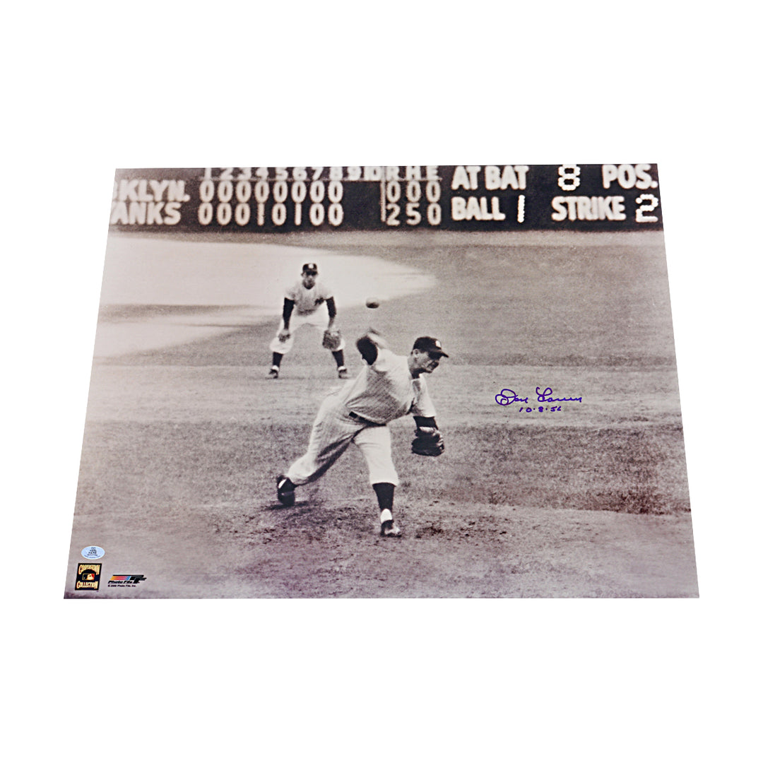 Don Larsen Yankees Autographed Inscribed Horizontal 16x20 Photo WYWH Holo