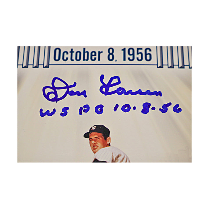 Don Larsen New York Yankees Autographed Inscribed Collage 16x20 Photo WYWH Holo