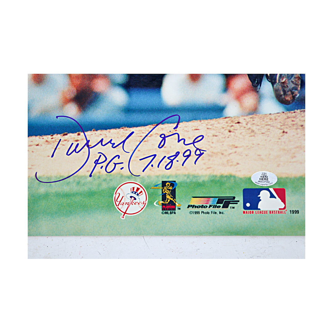 David Cone New York Yankees Autographed Inscribed 16x20 Photo WYWH Holo