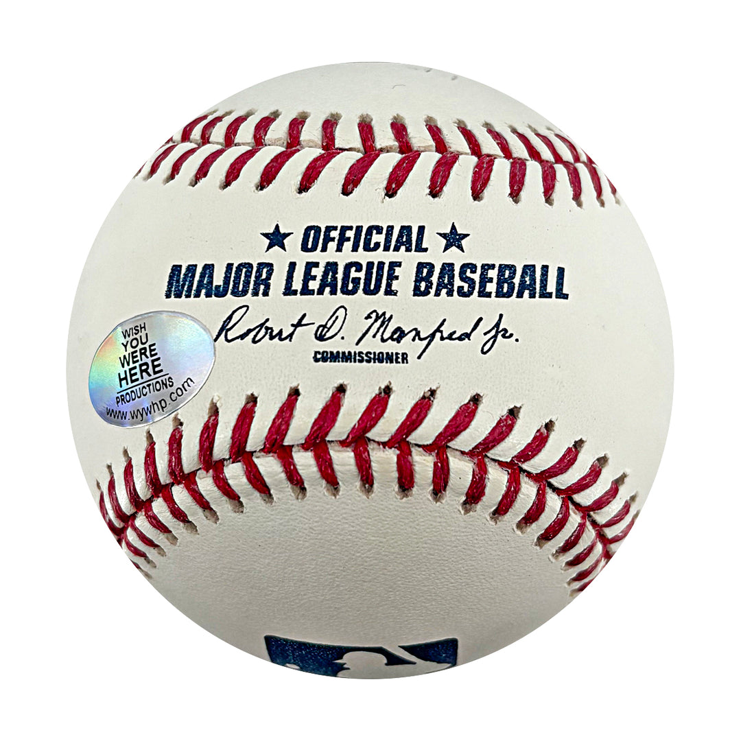 David Wells New York Yankees Autographed Inscribe OMLB Baseball WYWH Holo