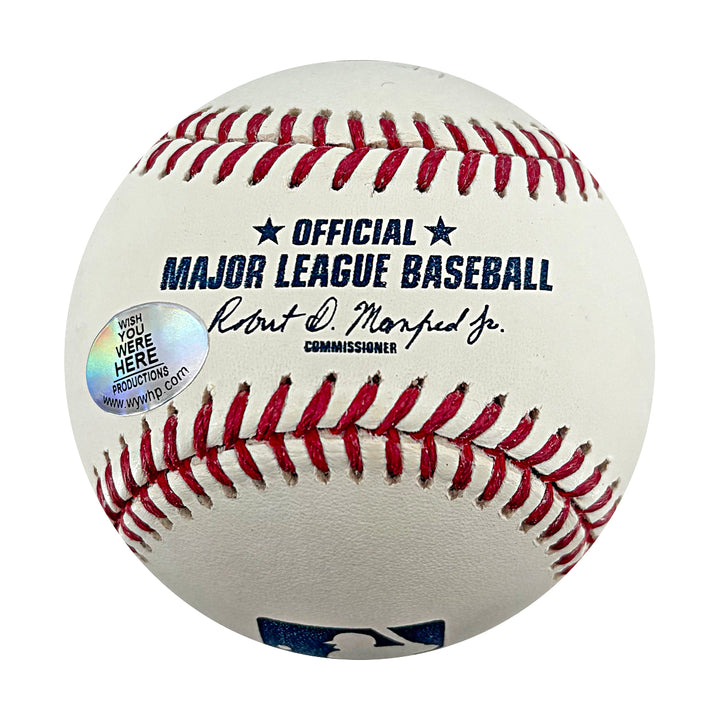 David Wells New York Yankees Autographed Inscribe OMLB Baseball WYWH Holo