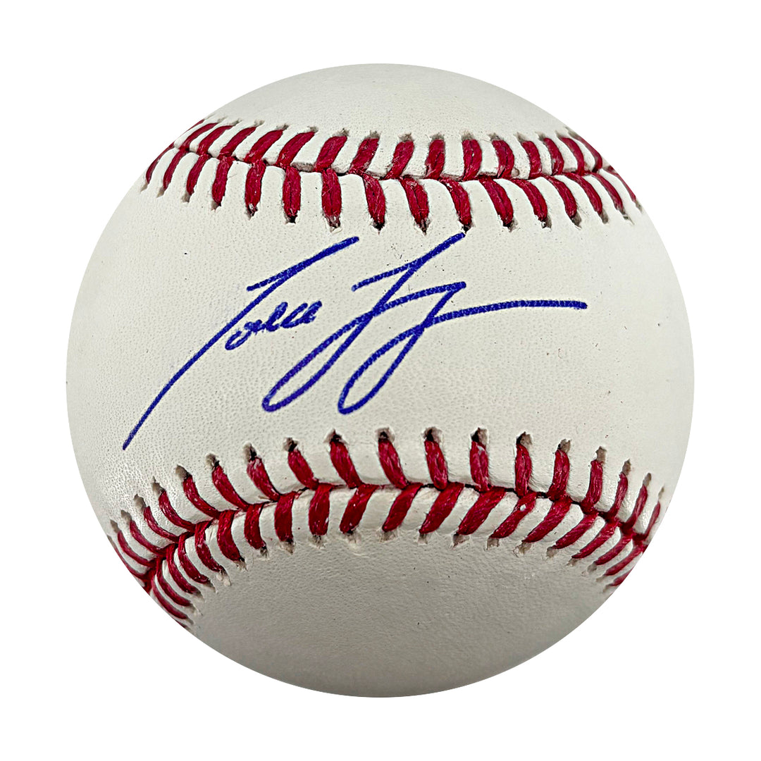 Todd Frazier Reds Yankees Mets Autographed OMLB Baseball WYWH Holo