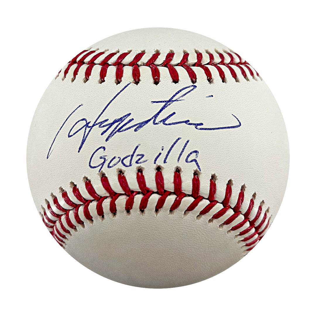 Hideki Matsui New York Yankees Autographed Inscribed OMLB Baseball WYWH Holo