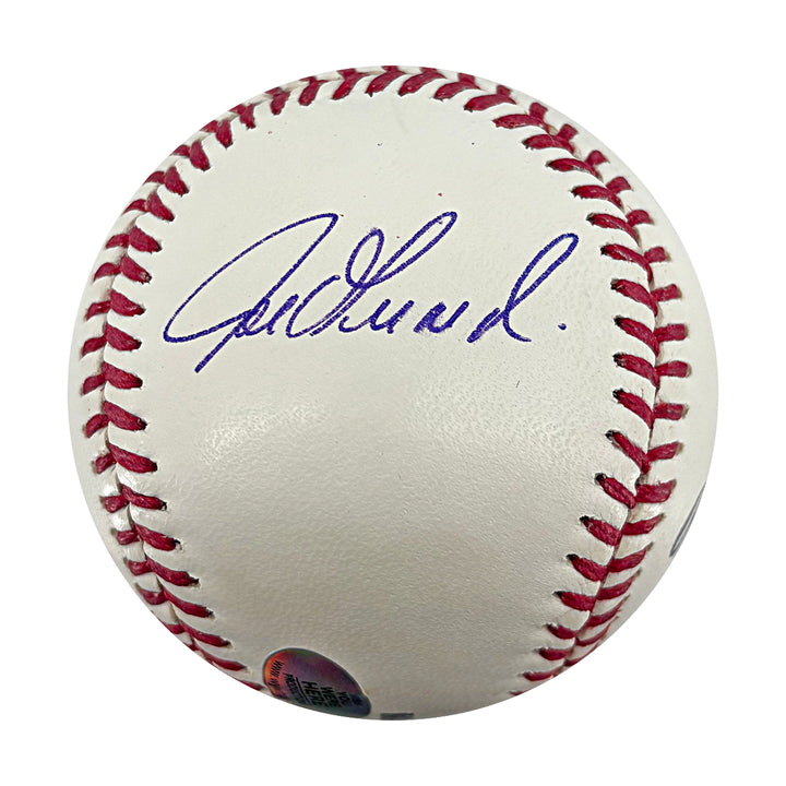 David Cone Joe Girardi Yankees Autographed Inscribed OMLB Baseball WYWH Holo