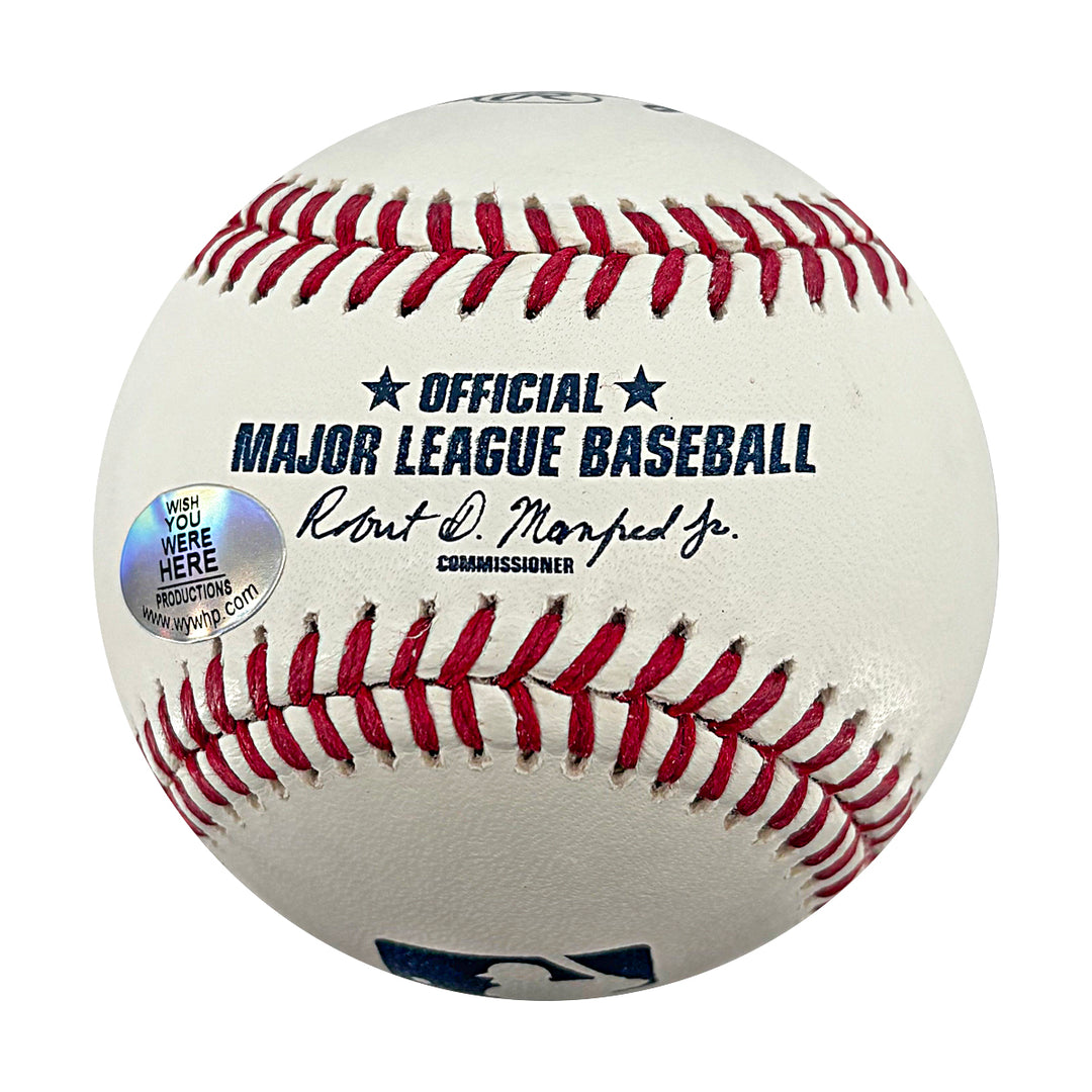 David Cone Joe Girardi Yankees Autographed Inscribed OMLB Baseball WYWH Holo