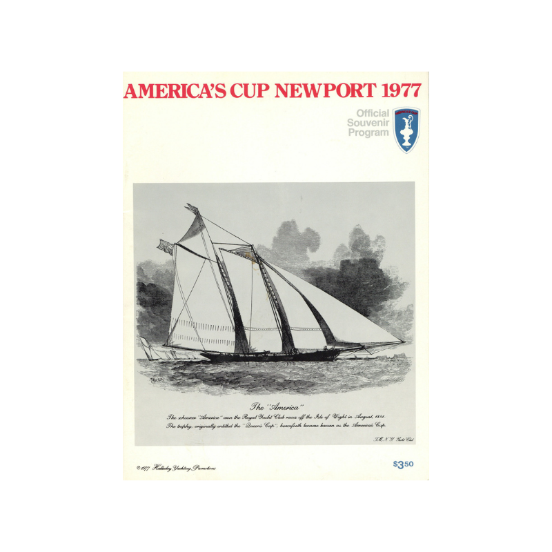 1977 America's Cup Newport Program