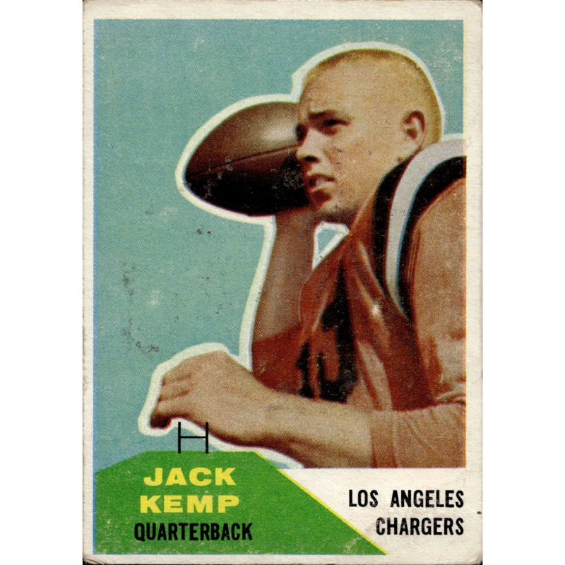 Jack Kemp Los Angeles Chargers 1960 Fleer #124