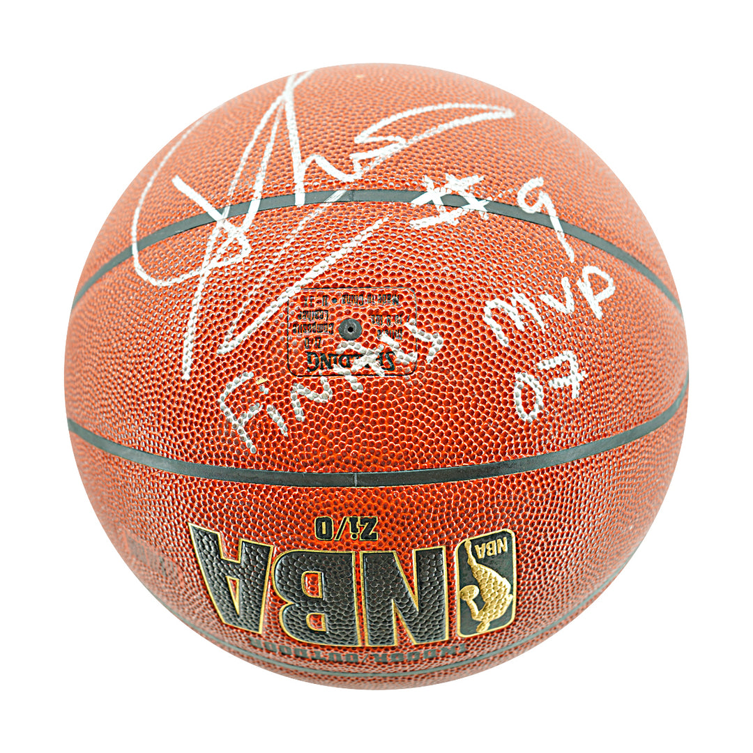 Tony Parker San Antonio Spurs Autographed Inscribed Spalding NBA Basketball Steiner Holo Only