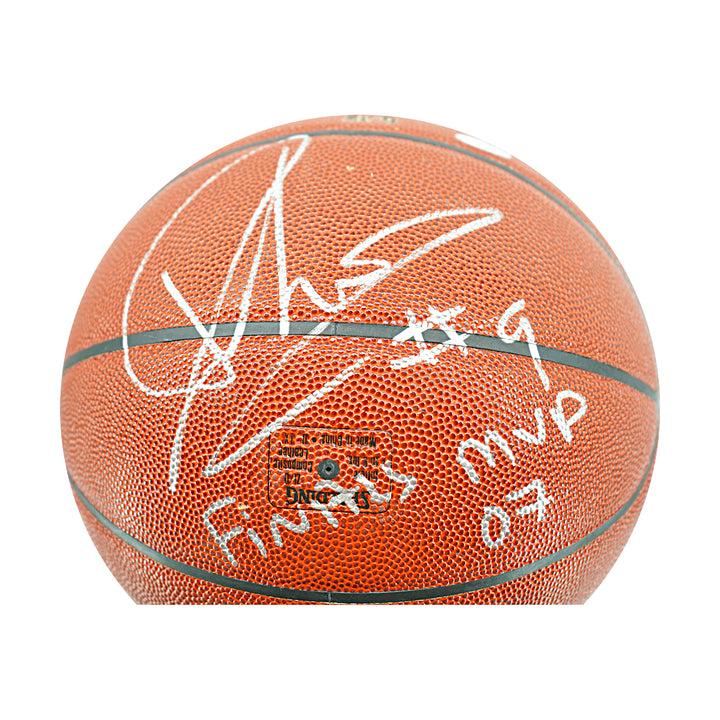 Tony Parker San Antonio Spurs Autographed Inscribed Spalding NBA Basketball Steiner Holo Only
