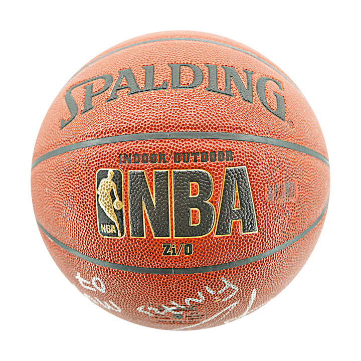 Tony Parker San Antonio Spurs Autographed Inscribed Spalding NBA Basketball Steiner Holo Only