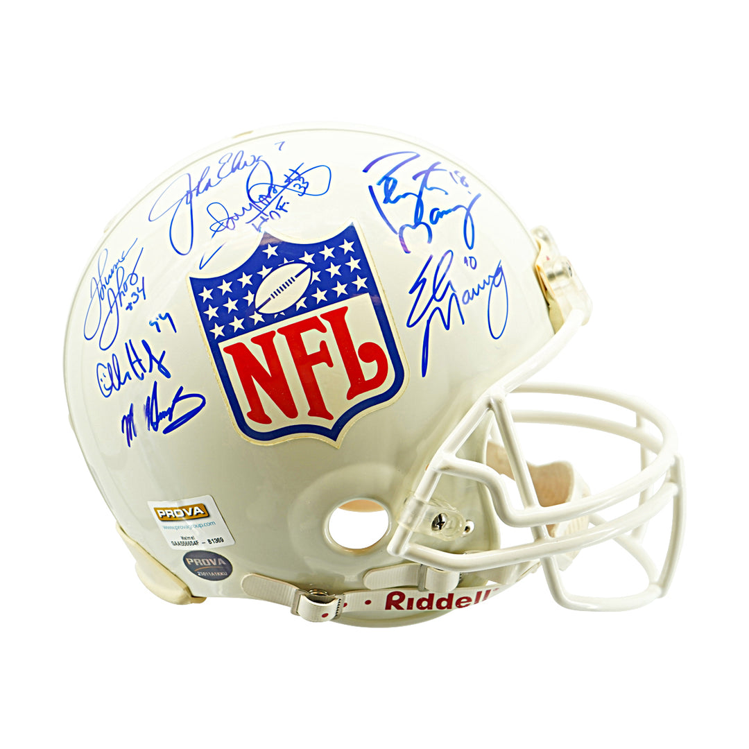 Eli & Peyton Manning Elway Martin NFL Legends & HOFers Multi Signed NFL VSR-4 Proline Authentic Helmet Prova Holo Only