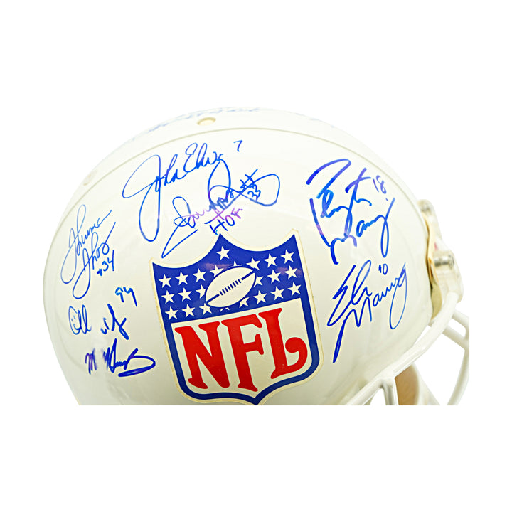 Eli & Peyton Manning Elway Martin NFL Legends & HOFers Multi Signed NFL VSR-4 Proline Authentic Helmet Prova Holo Only