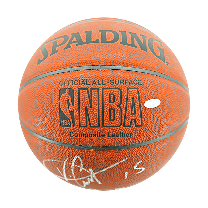 Vince Carter Raptors Nets Autographed Spalding NBA Basketball Steiner Holo Only
