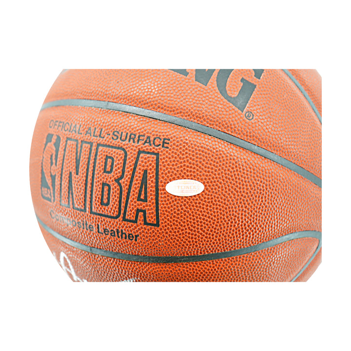 Vince Carter Raptors Nets Autographed Spalding NBA Basketball Steiner Holo Only