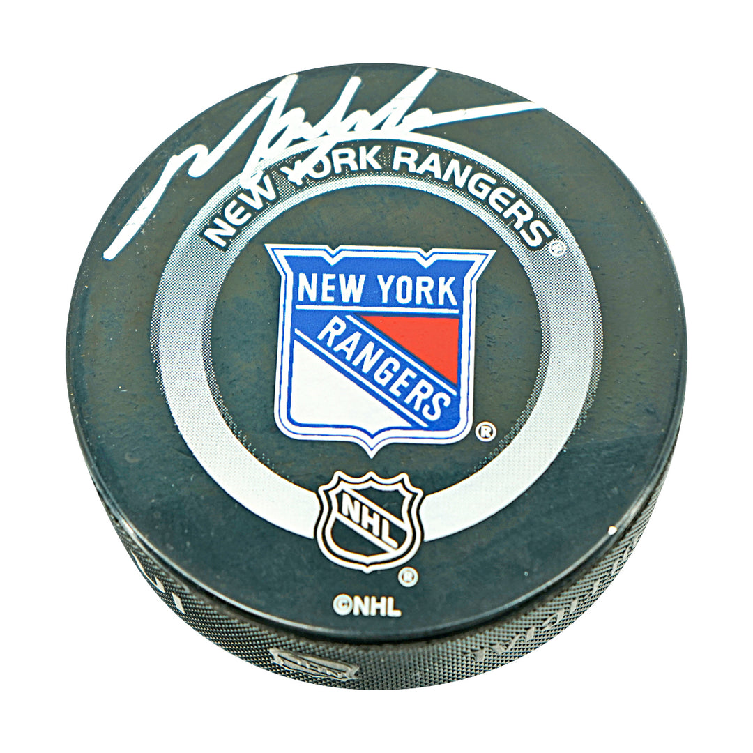 Mark Messier New York Rangers Autographed Official Game Puck Steiner Holo Only