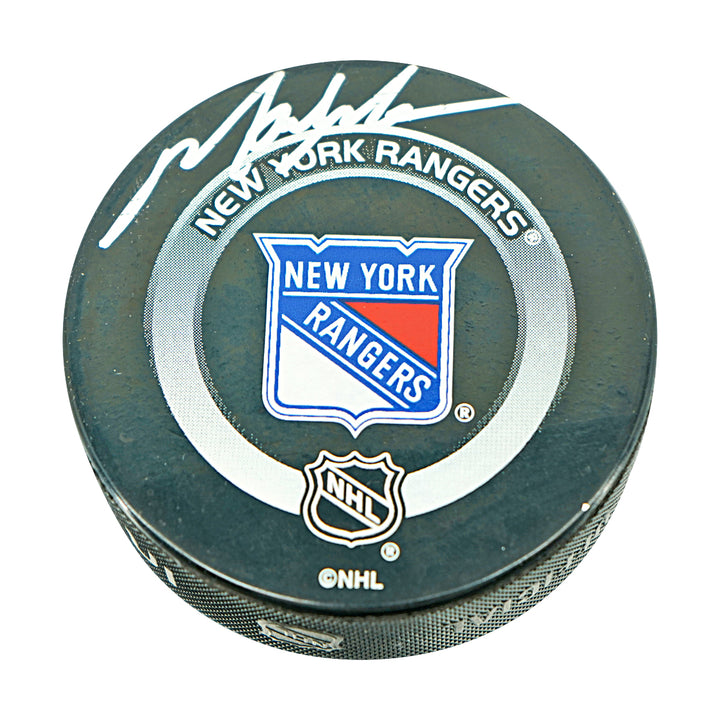 Mark Messier New York Rangers Autographed Official Game Puck Steiner Holo Only