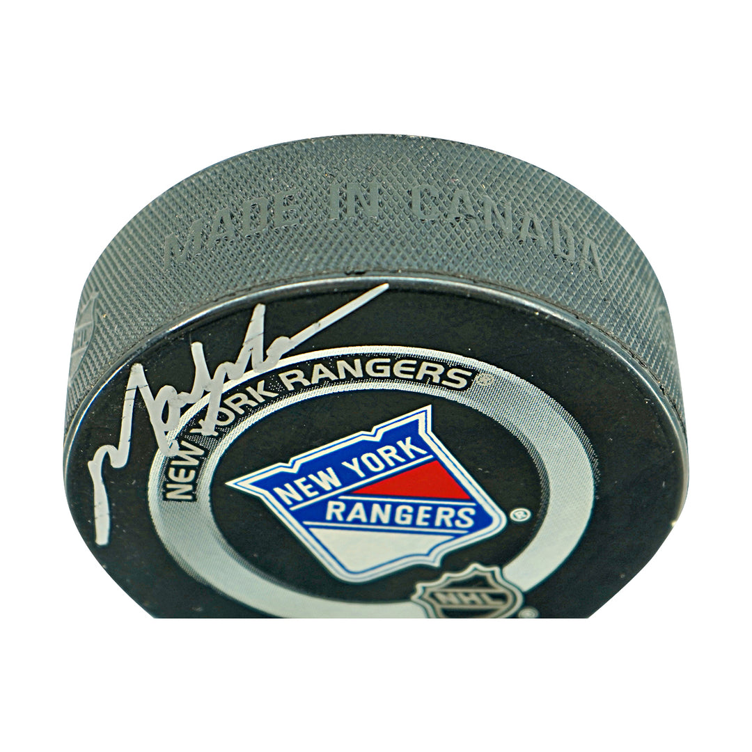 Mark Messier New York Rangers Autographed Official Game Puck Steiner Holo Only