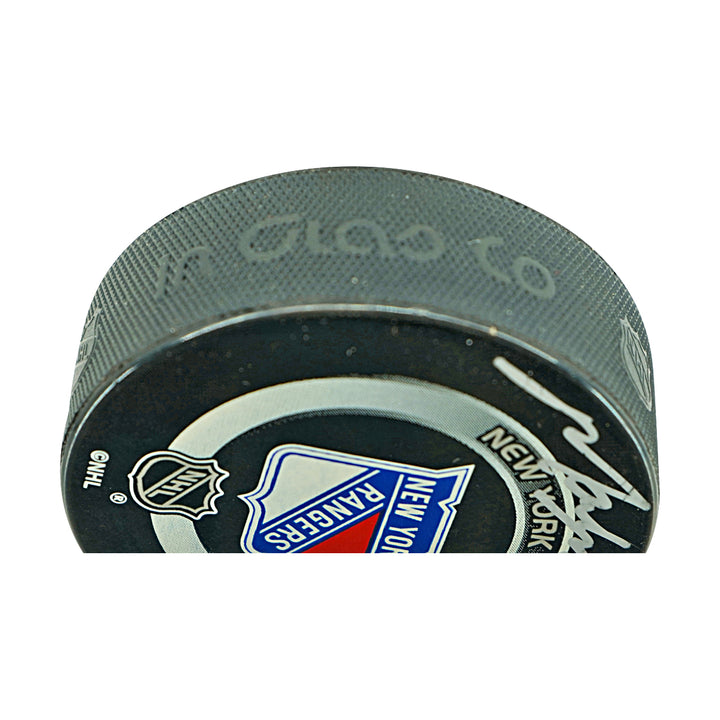 Mark Messier New York Rangers Autographed Official Game Puck Steiner Holo Only