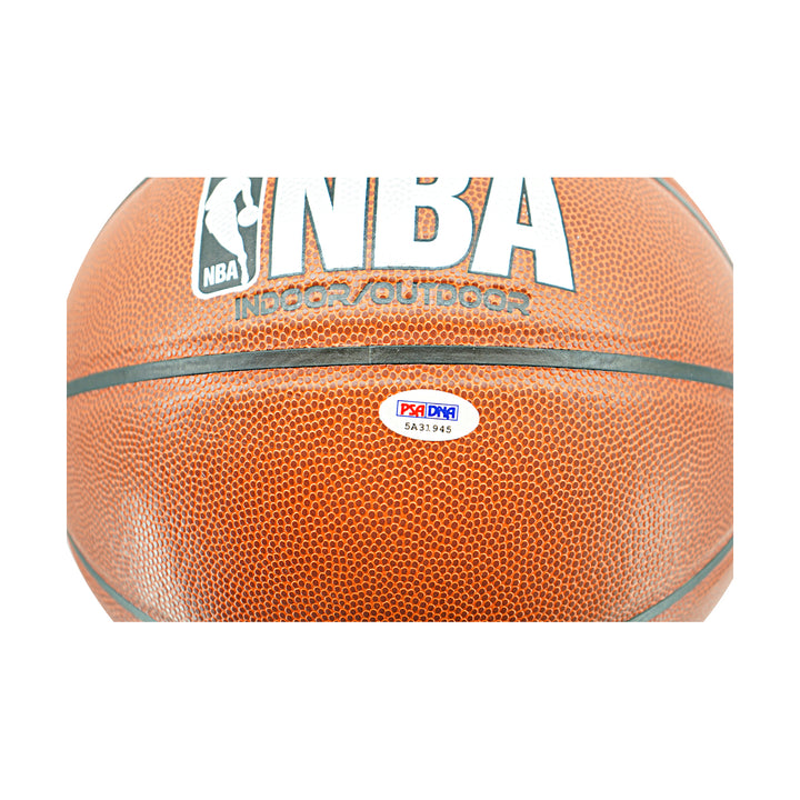 Dennis Rodman Bulls Pistons Autographed Spalding NBA I/O Basketball PSA Holo Only