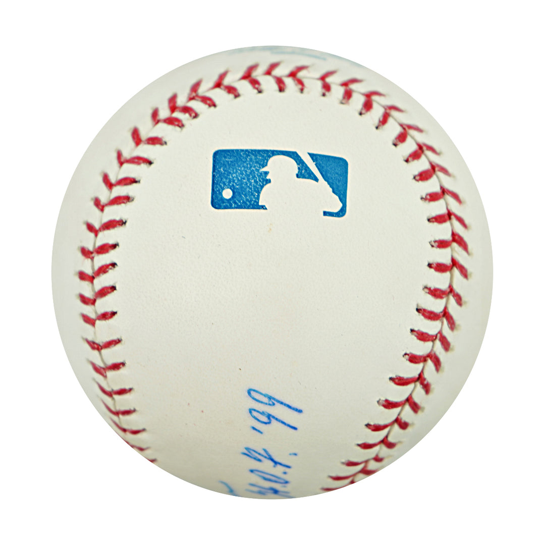 Nolan Ryan Rangers Mets Astros Autographed Inscribed OMLB Baseball Steiner Holo Only