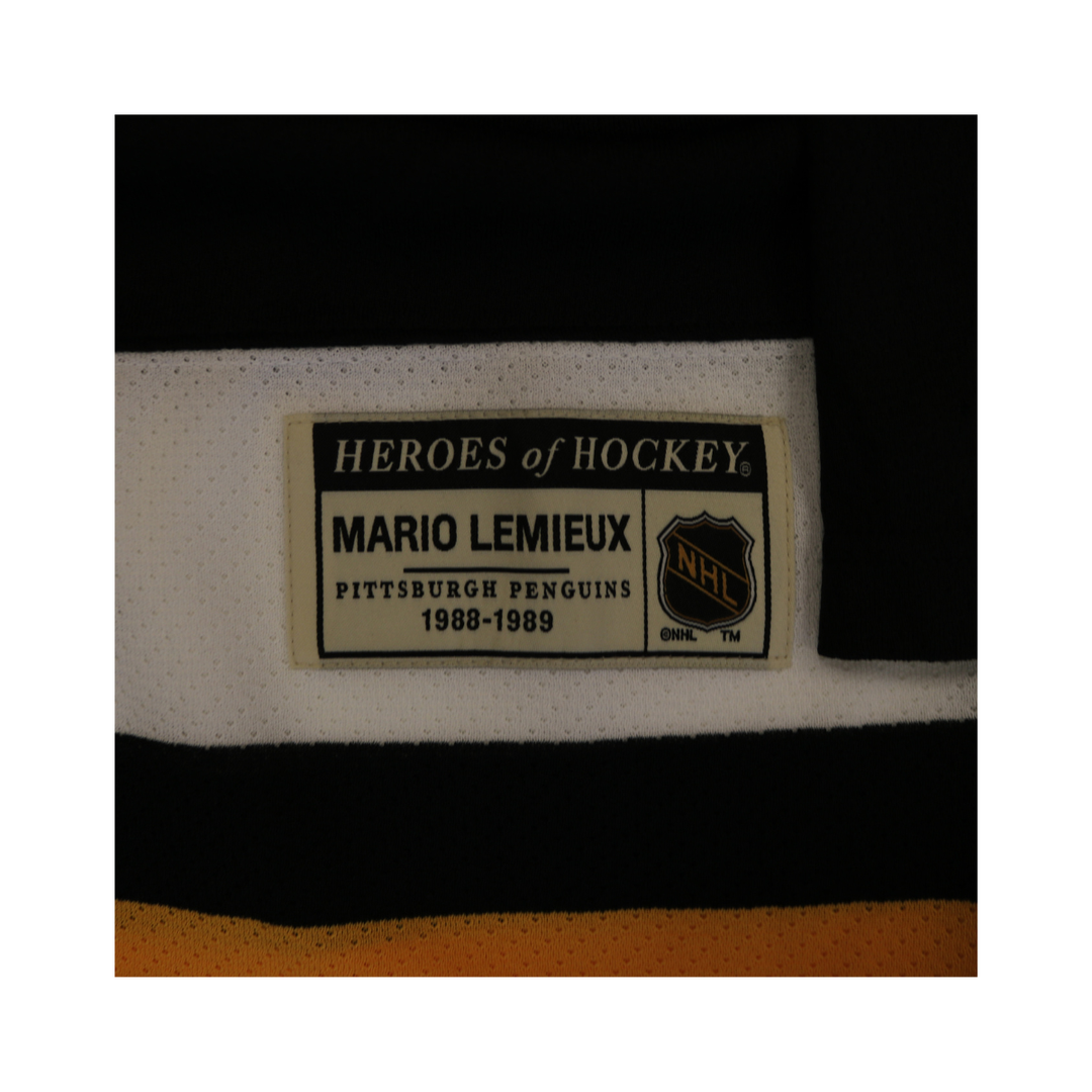 Mario Lemieux Pittsburgh Penguins Autographed Signed CCM Stat Jersey JSA LOA