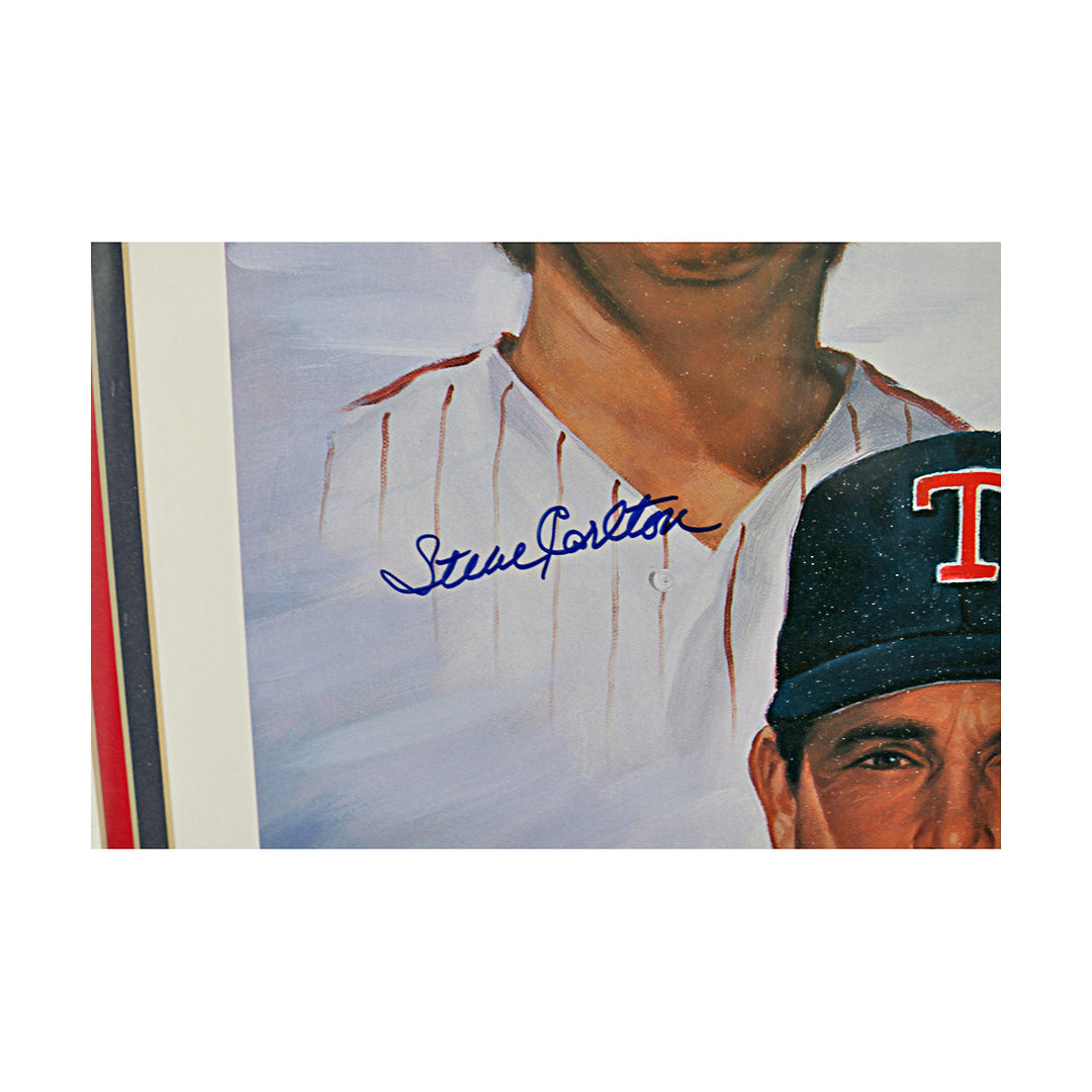 Seaver, Ryan, Carlton 300 Win Multi Signed Autographed Framed Lithograph JSA LOA