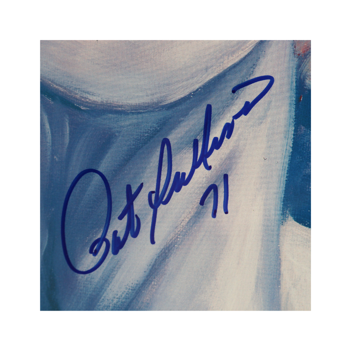 Hornung Plunkett Staubach Heisman Trophy Winners Autographed Signed Framed 28x40 Lithograph JSA LOA
