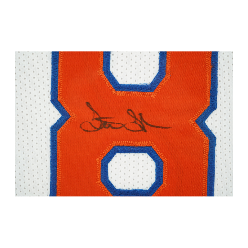 Latrell Sprewell New York Knicks Autographed Framed White Jersey JSA COA