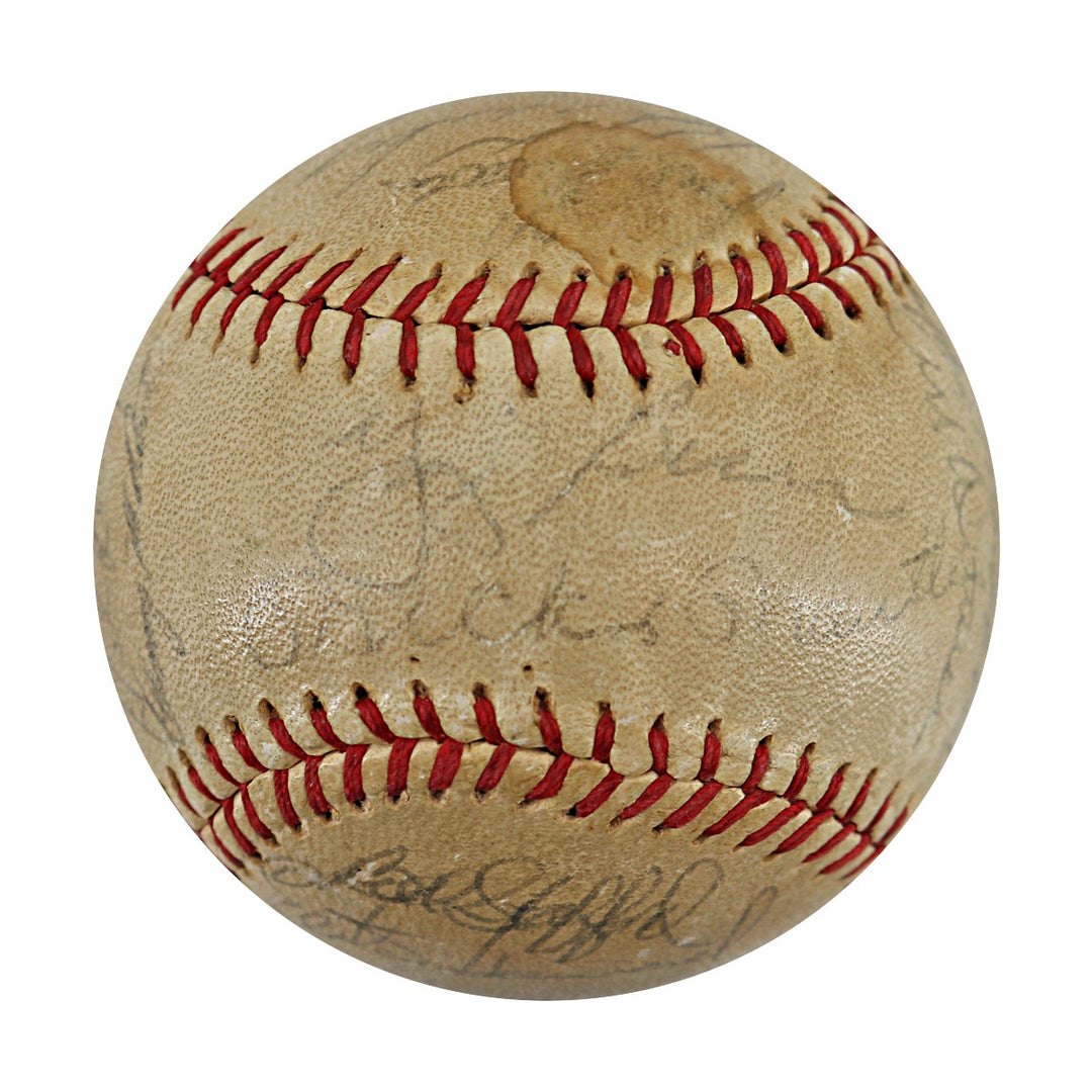 Maris Berra Ford New York Yankees 1961 Team Signed Spalding Baseball (JSA LOA)