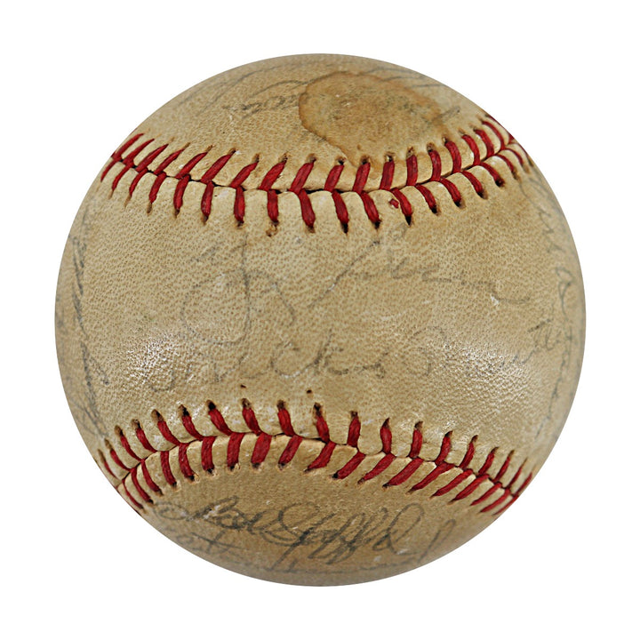 Maris Berra Ford New York Yankees 1961 Team Signed Spalding Baseball (JSA LOA)
