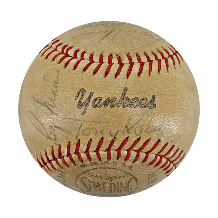 Maris Berra Ford New York Yankees 1961 Team Signed Spalding Baseball (JSA LOA)