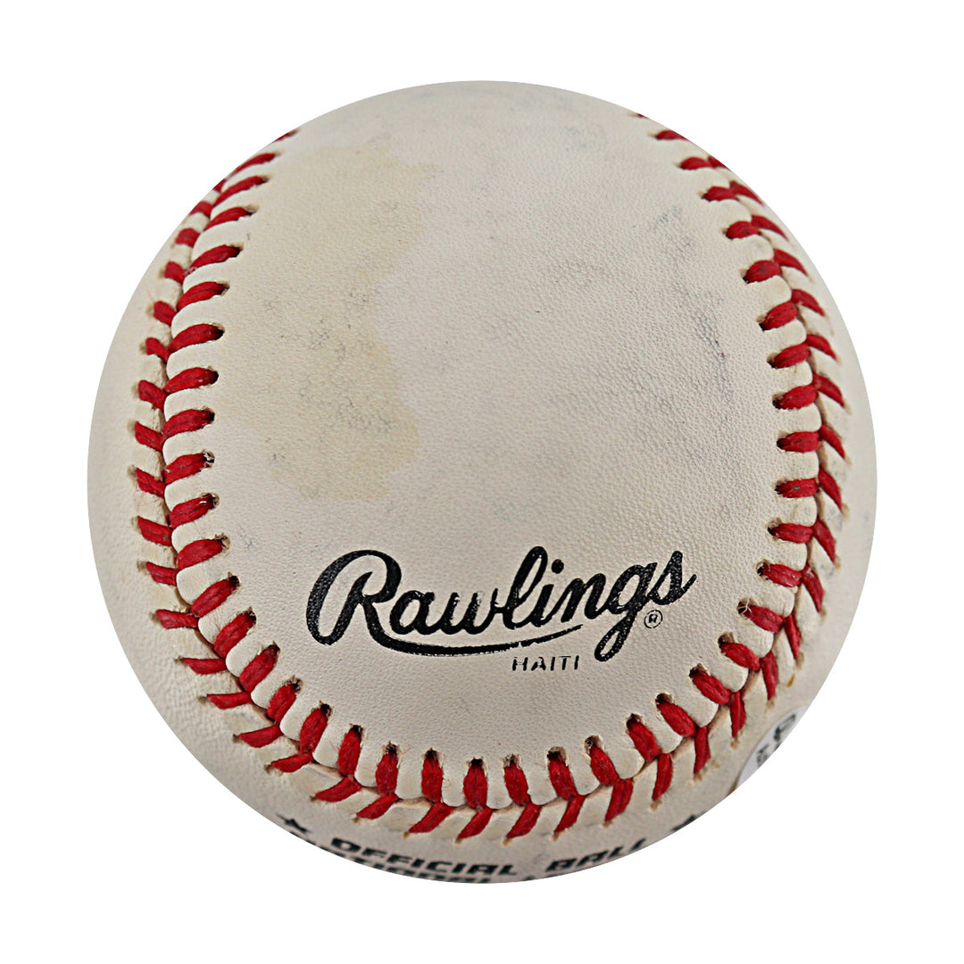 Ernie Banks Chicago Cubs Autographed Signed ONL Baseball JSA COA