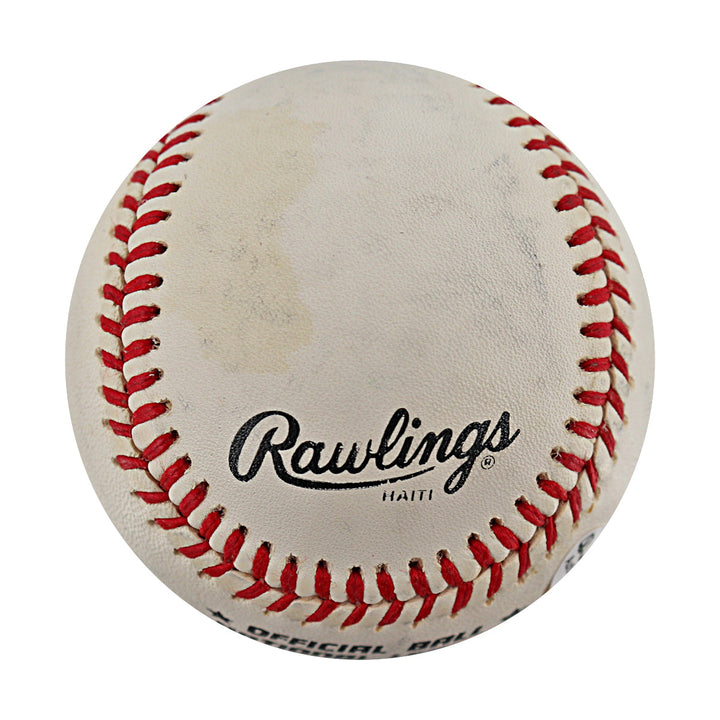 Ernie Banks Chicago Cubs Autographed Signed ONL Baseball JSA COA