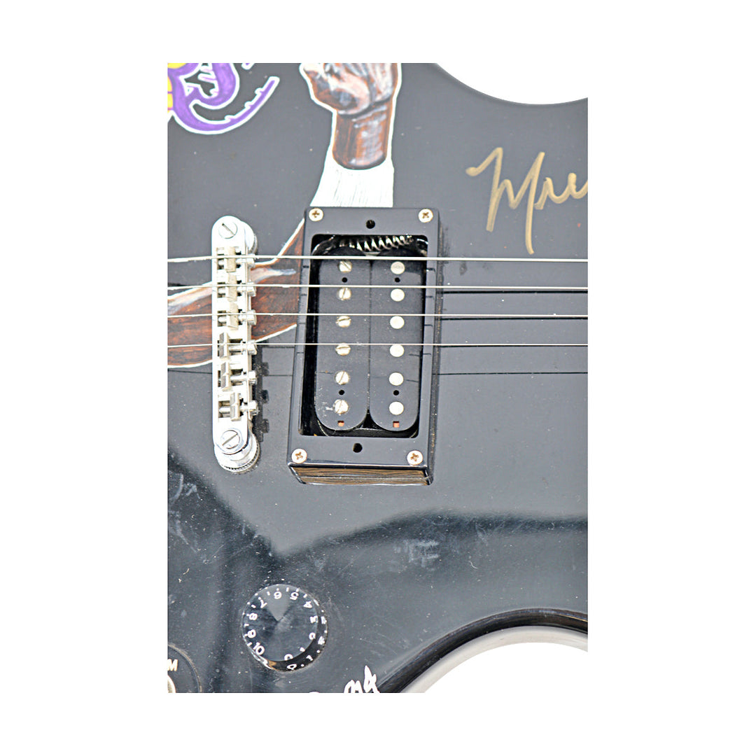 Michael Cooper Los Angeles Lakers Autographed Signed Doug Brewer Epiphone Guitar JSA COA