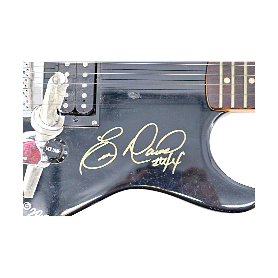 Barry Larkin Cinncinati Reds Autographed Signed Inscribed Doug Brewer RockMaster Guitar 