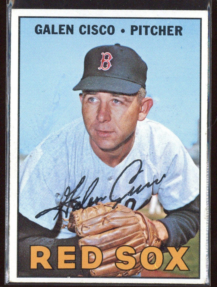 1967 Topps Galen Cisco #596 Red Sox (2)