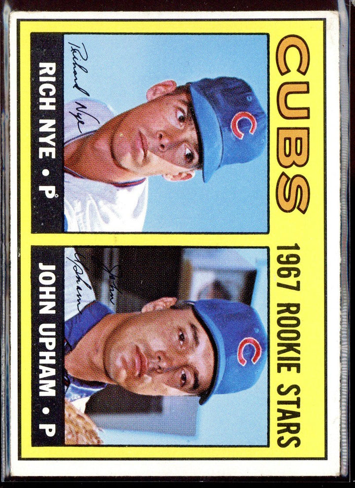 1967 Topps Rich Nye John Upham Cubs Rookie Stars #608 (3)