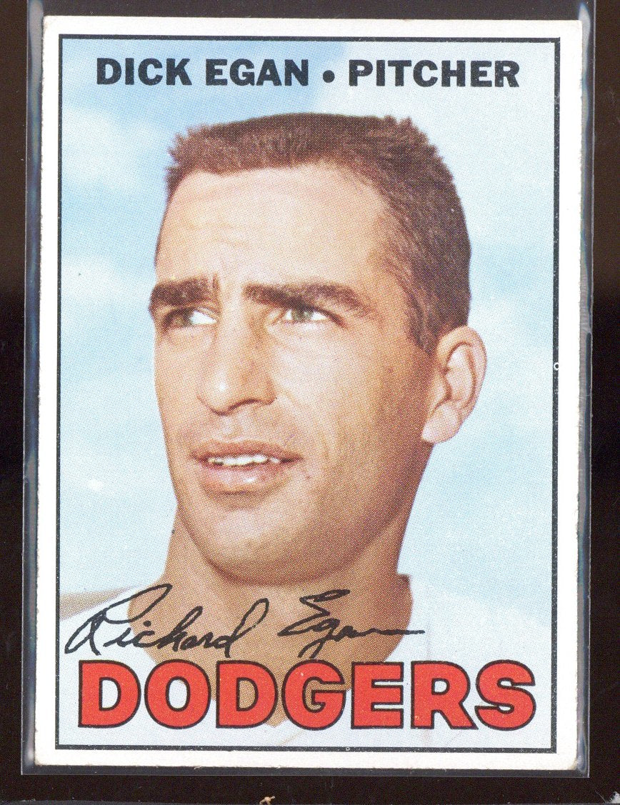 1967 Topps Dick Egan #539 Dodgers (2)