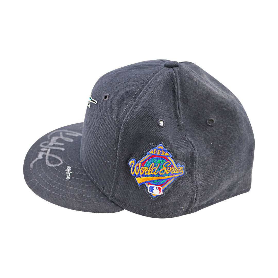 Charles Johnson Florida Marlins Autographed Signed 1997 World Series Hat (Goldin COA)