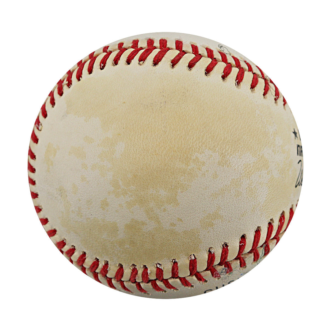 Don Maynard & Franco Harris New York Jets Pittsburgh Steelers Autographed Signed ONL Baseball (JSA COA #CB91369)