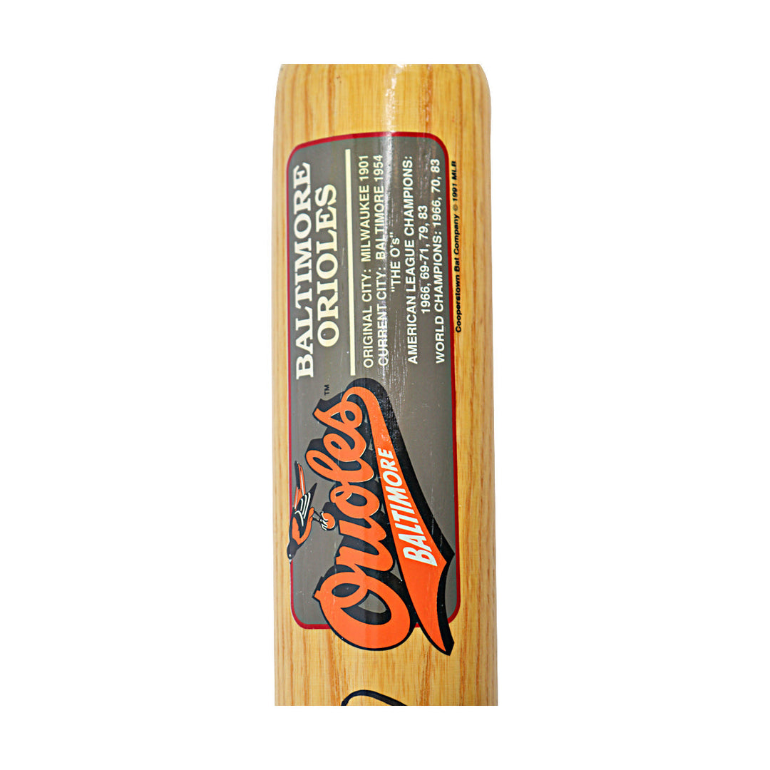 Frank Robinson Baltimore Orioles Autographed Signed 1991 Cooperstown Bat (JSA COA #CD21561)