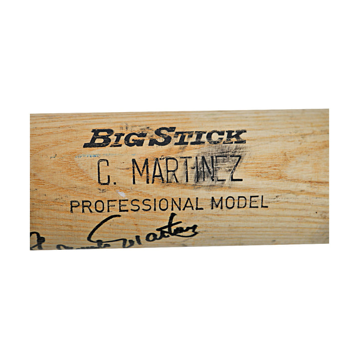 Carmelo Martinez San Diego Padres Autographed Signed Rawlings Adirondack Game Used Bat (JSA COA #CD21570)