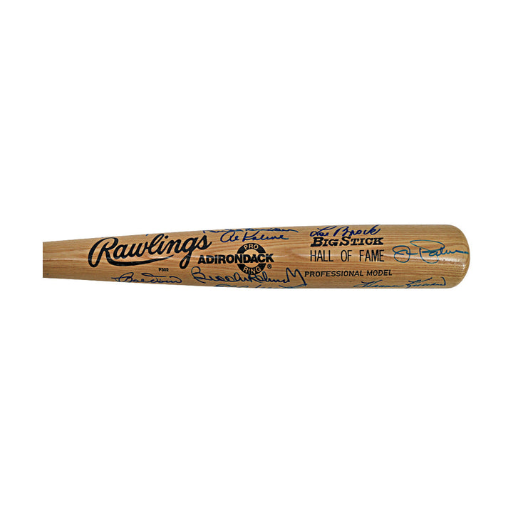 Williams Mays Berra Multi-Signed Autographed Hall of Fame Rawlings Bat with 22 Signatures (JSA LOA #ZZ23137)