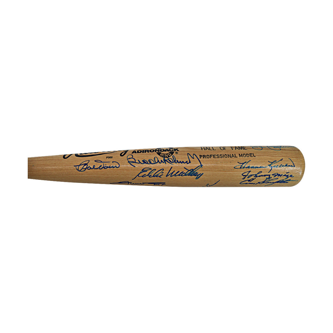 Williams Mays Berra Multi-Signed Autographed Hall of Fame Rawlings Bat with 22 Signatures (JSA LOA #ZZ23137)